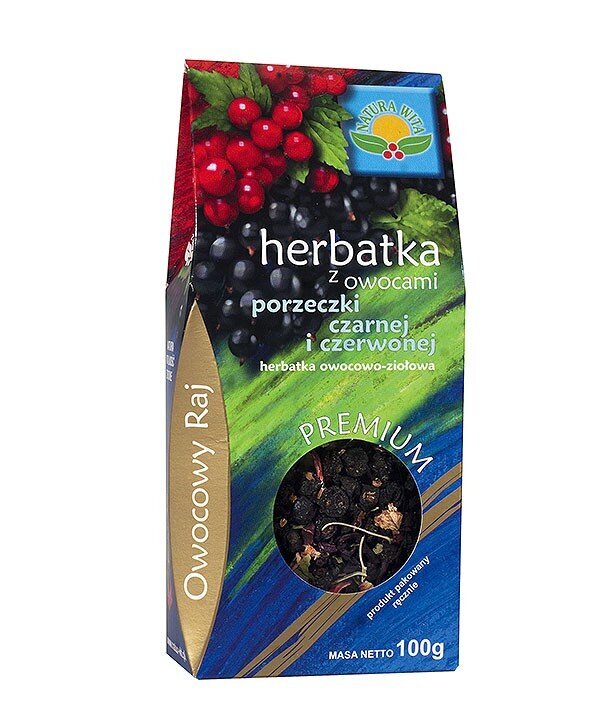 Natura Wita Premium Fruit Paradise Fruit and Herb Tea with Black and Red Currant Fruits 100g