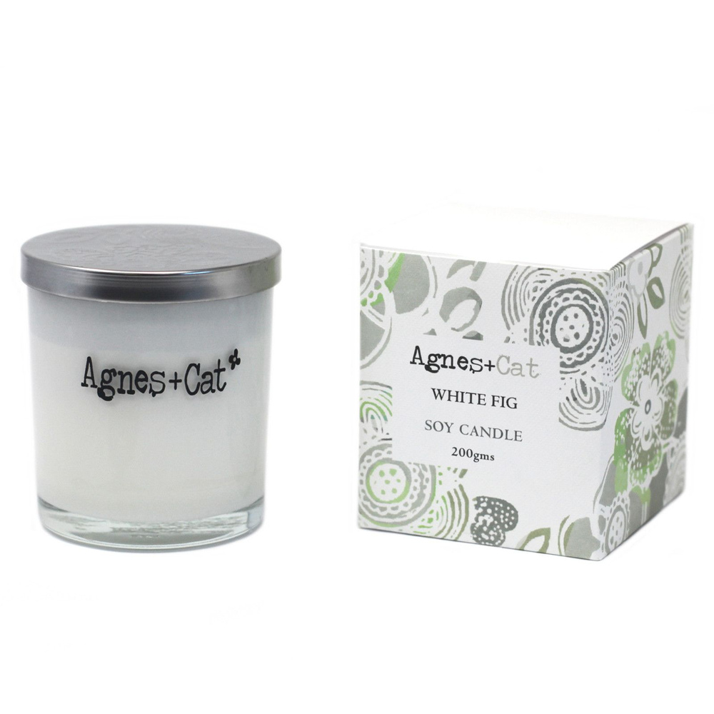 Agnes + Cat Votive Candle - White Fig
