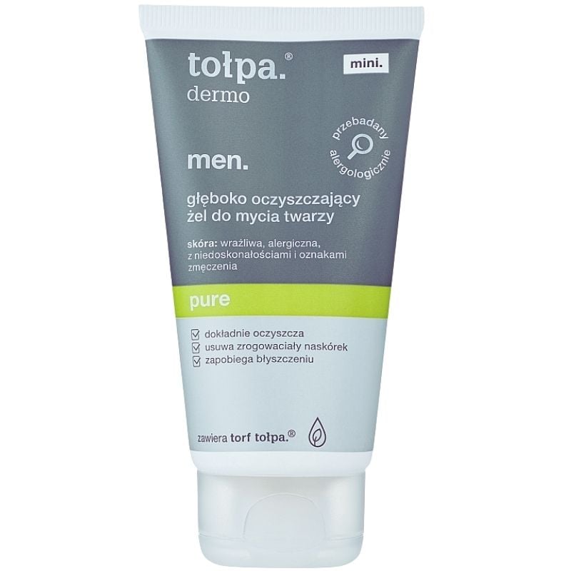Tolpa Dermo Men Pure Charcoal Face Wash Gel 150ml