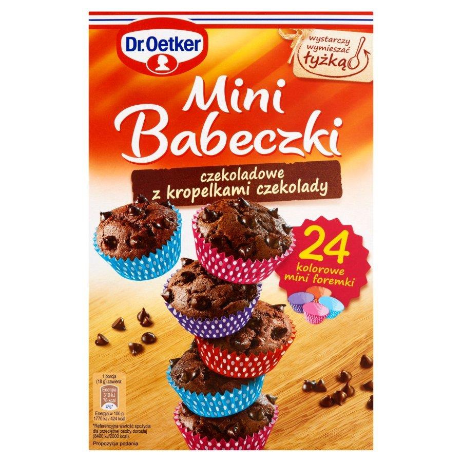 Dr. Oetker Mini Babeczki Czekoladowe z Kropelkami Czekolady 245g