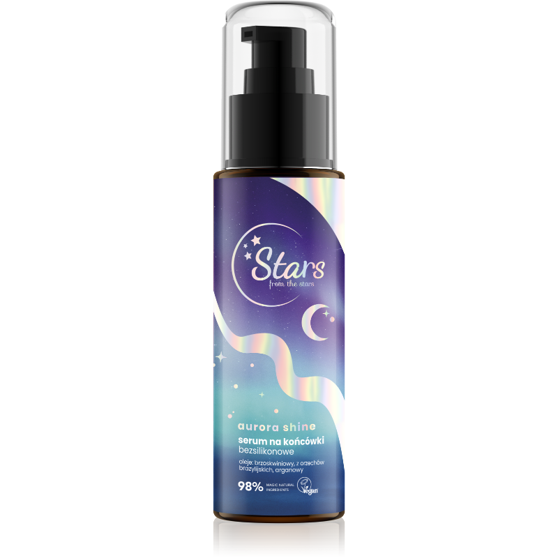 Stars from the Stars Aurora Shine Serum for Hair Ends Silicone Free Vegan 80ml Best Before 24.03.25