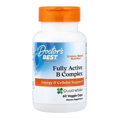 Doctor's Best Fully Active B-Complex with Quatrefolic Capsules 60 vcaps