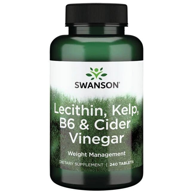 Swanson Lecithin Kelp B6 & Cider Vinegar for Weight Control 240 Tablets