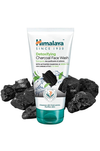 Himalaya Detoksykujący Żel do Mycia Twarzy z Aktywnym Węglem i Zieloną Herbatą 150ml