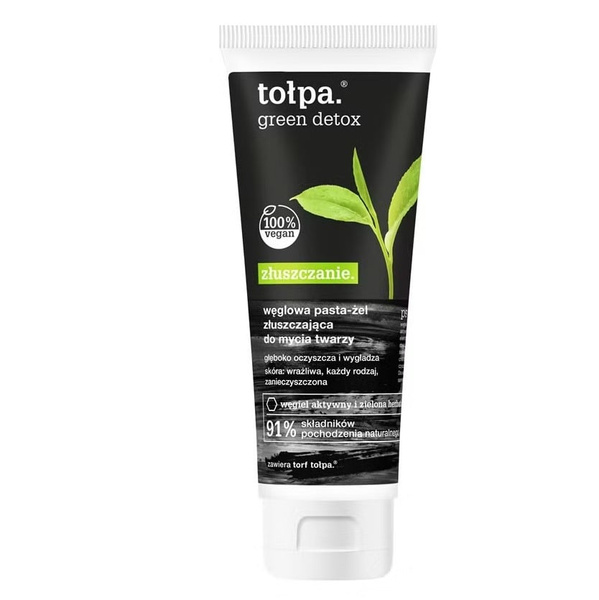 Tolpa Green Detox Charcoal Paste-Gel Exfoliating Face Wash 125ml