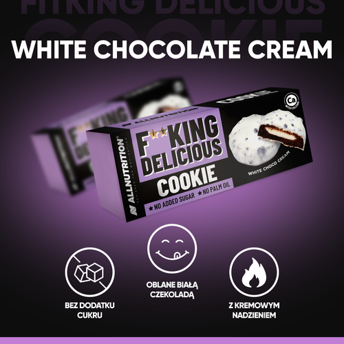 Allnutrition Fitking Delicious Cookie Cocoa Cookies with No Added Sugar 128g