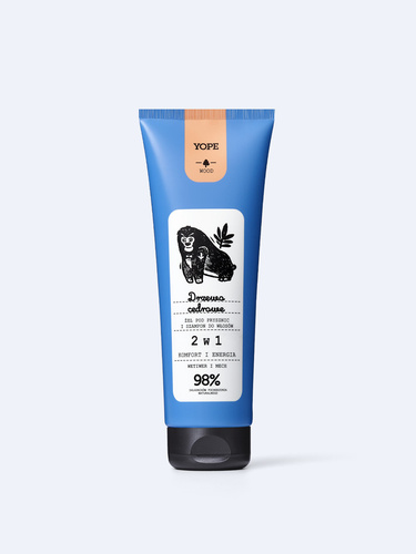 Yope Wood Shower Gel and Shampoo 2in1 Cedar Tree 250ml