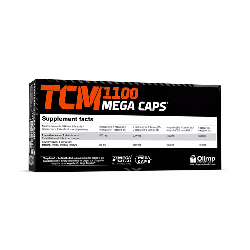 Olimp TCM 1100 Creatine Malate for Strength and Endurance 120 Mega Capsules