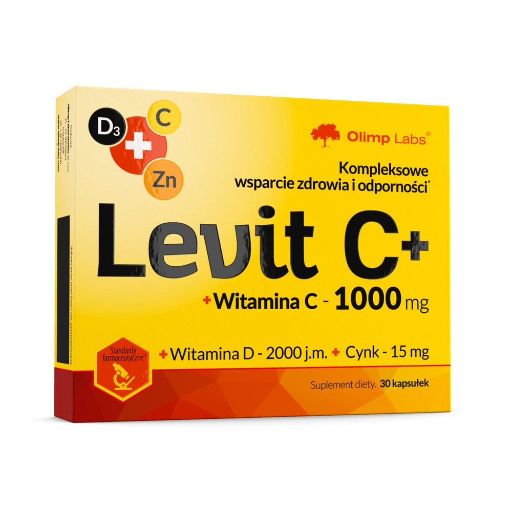 Olimp LeVit C+ Witamina C+D3 Cynk 30 Kapsułek Best Before 13.11.25