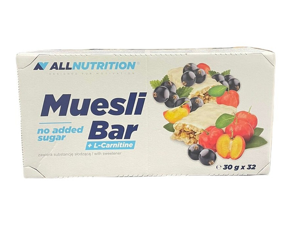 Allnutrition Muesli Bar Baton z L-karnityną Jogurt i Czarna Porzeczka 30g