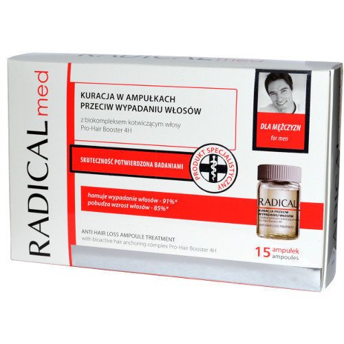 Radical Anti Hair Loss Ampoule Treatment for Men 15x5ml 