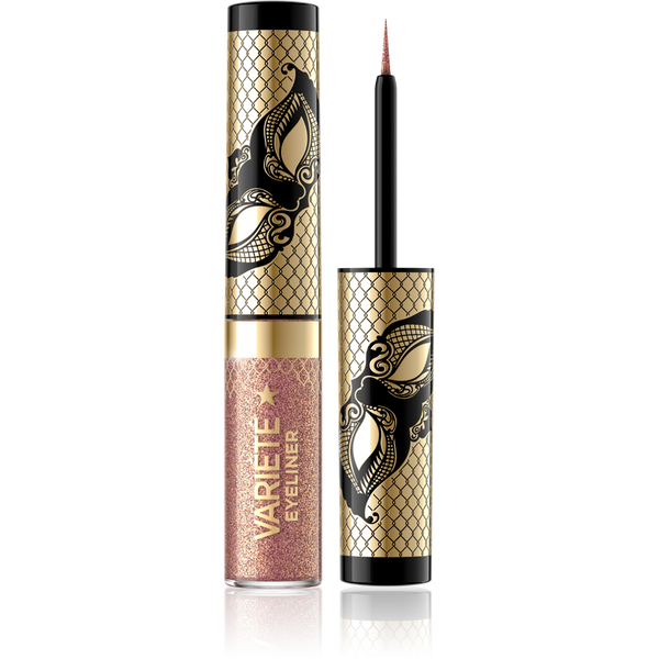 Eveline Variete Wodoodporny Kolorowy Eyeliner w Kałamarzu Nr. 01 Sparkle Gold 4ml