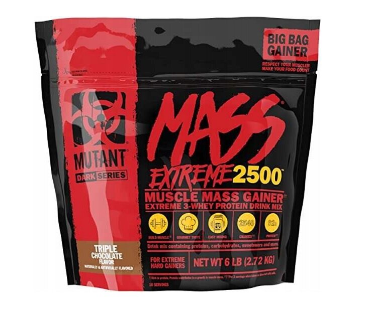 Mutant Mass Extreme 2500, Triple Chocolate - 2720g