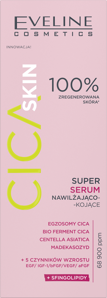 Eveline Cica Skin Super Serum Nawilżająco-Kojące 30ml