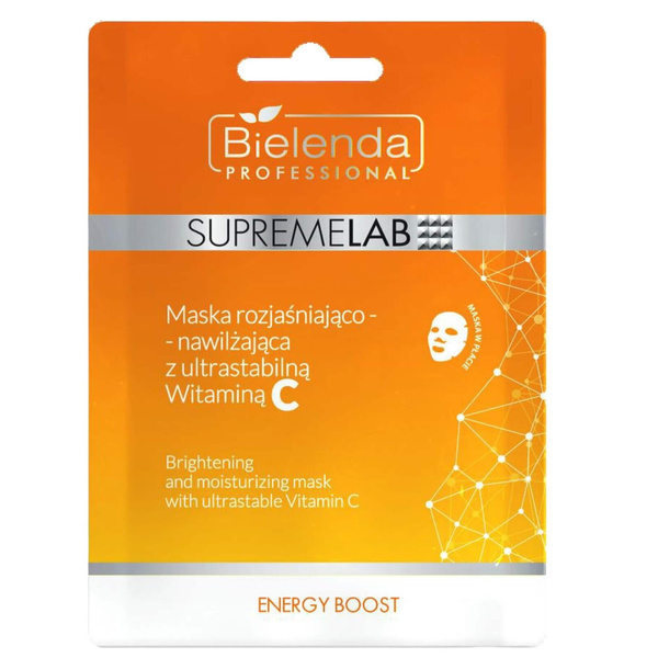 Bielenda SupremeLab Energy Boost Maseczka Rozświetlająco-Nawilżająca 1 szt.