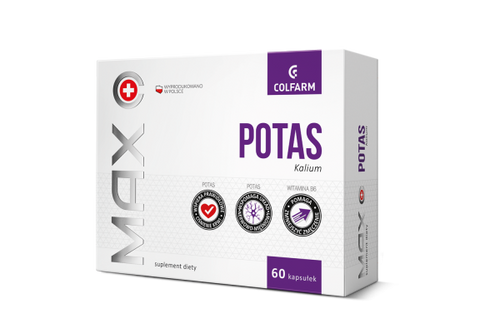 Colfarm Potas 333mg + Witamina B6 60 Kapsułek