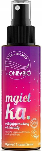 OnlyBio Hair In Balance Natural Vegan Hair Reflecting Mist from Base with Raspberry and Ginger 100ml