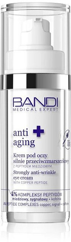 Bandi Medical Expert Silnie Przeciwzmarszczkowy Krem pod Oczy z Peptydem Miedziowym 30ml