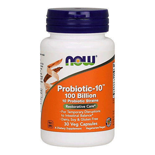 Now Foods Probiotic-10 100 Billion Digestive Support 30 Vcapsules
