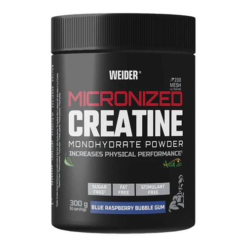 Weider Micronized Creatine, Blue Raspberry Bubble Gum - 300g