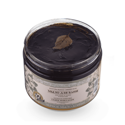 Babuszka Agafia Black Natural Soap for Hair and Skin 500ml