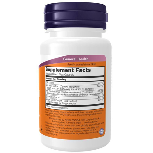 Now Foods Policosanol 20mg Supports Liver Function 90 Capsules