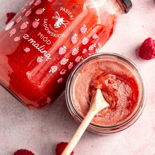 Pasieki Sadowskich Miód z Maliną 1150g