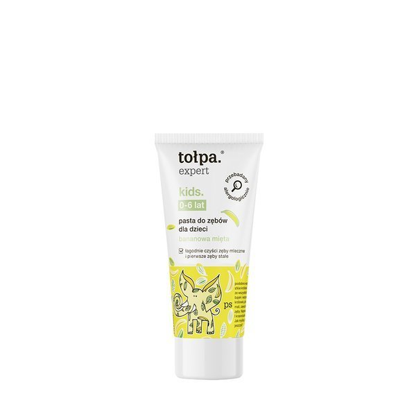 Tołpa Expert Kids Children Toothpaste at 0 6 Years Banana Flavour 50ml