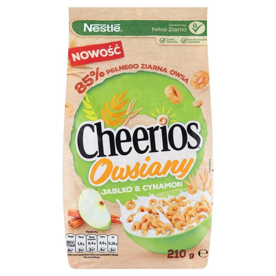 Nestlé Cheerios Oat Breakfast Cereal with Apple and Cinnamon 210g