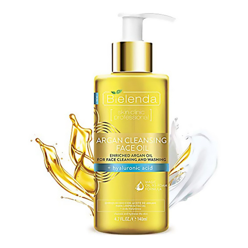 Bielenda Cleansing and Moisturizing Argan Face Oil with Hyaluronic Acid 140ml