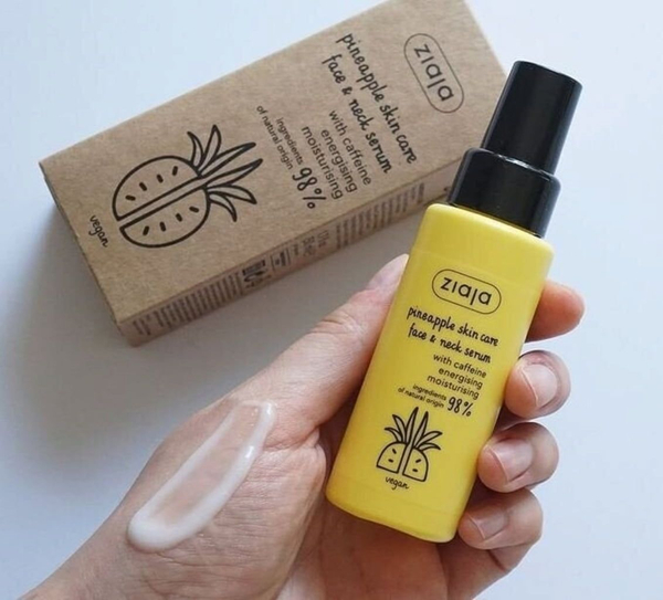 Ziaja Ananas Energetyzująco - Nawilżający Shot Serum do Twarzy Szyi i Dekoltu 50ml