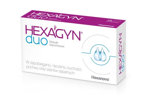 Hexagyn Duo Kwas Hialuronowy + Kwas Mlekowy 10 Globulek