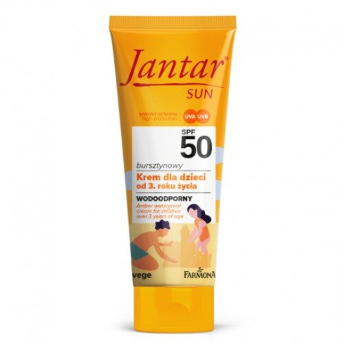 Jantar Sun Bursztynowy Wodoodporny Krem Ochronny SPF 50 dla Dzieci 50ml