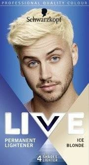 Schwarzkopf Live Permanent Hair Colour Men Ice Blonde 00B