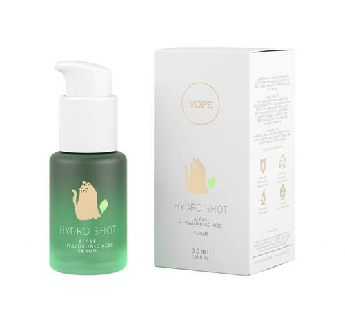 Yope Hydro Shot Głęboko Nawilżające Serum do Twarzy z Algami i Kwasem Hialuronowym 30ml