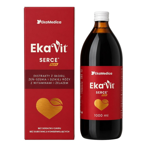 EkaMedica Ekavit Serce Plus Vital Tonic with Hawthorn and Ginseng 1000ml