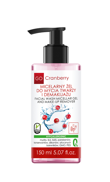 NOVA GoCranberry Micellar Face Wash and Makeup Remover Gel 150 ml