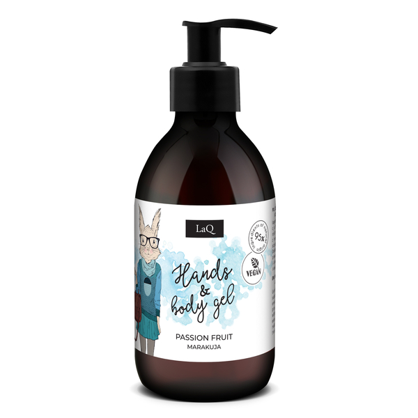 Laq Nourishing Hands and Body Gel with Passion Fruit Scent 300ml