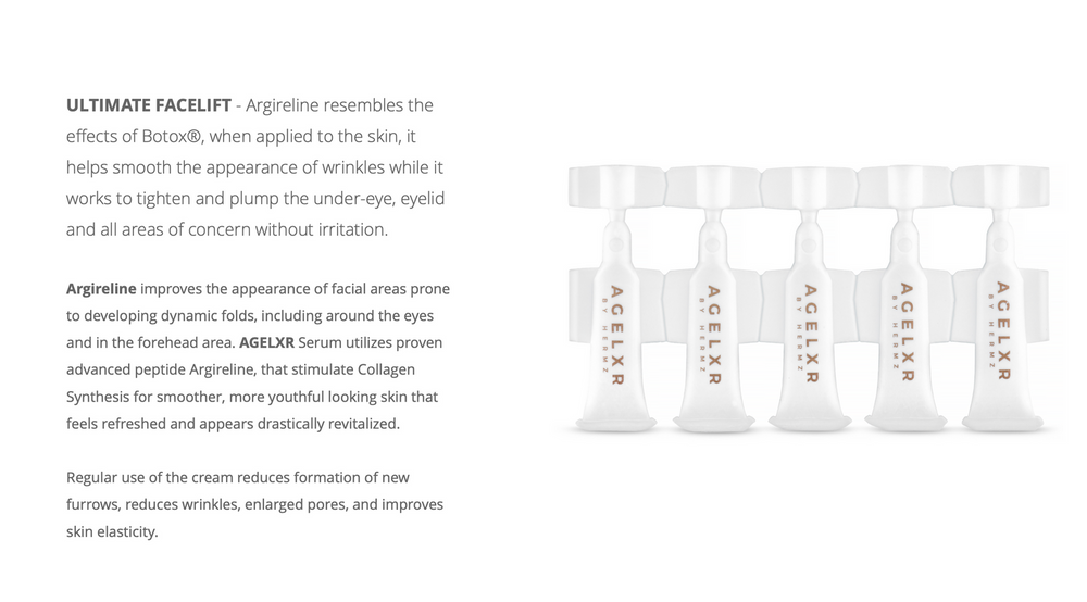 Hermz Agelxr Błyskawiczne Liftingujące Serum do Usuwania Zmarszczek 10x0.6ml