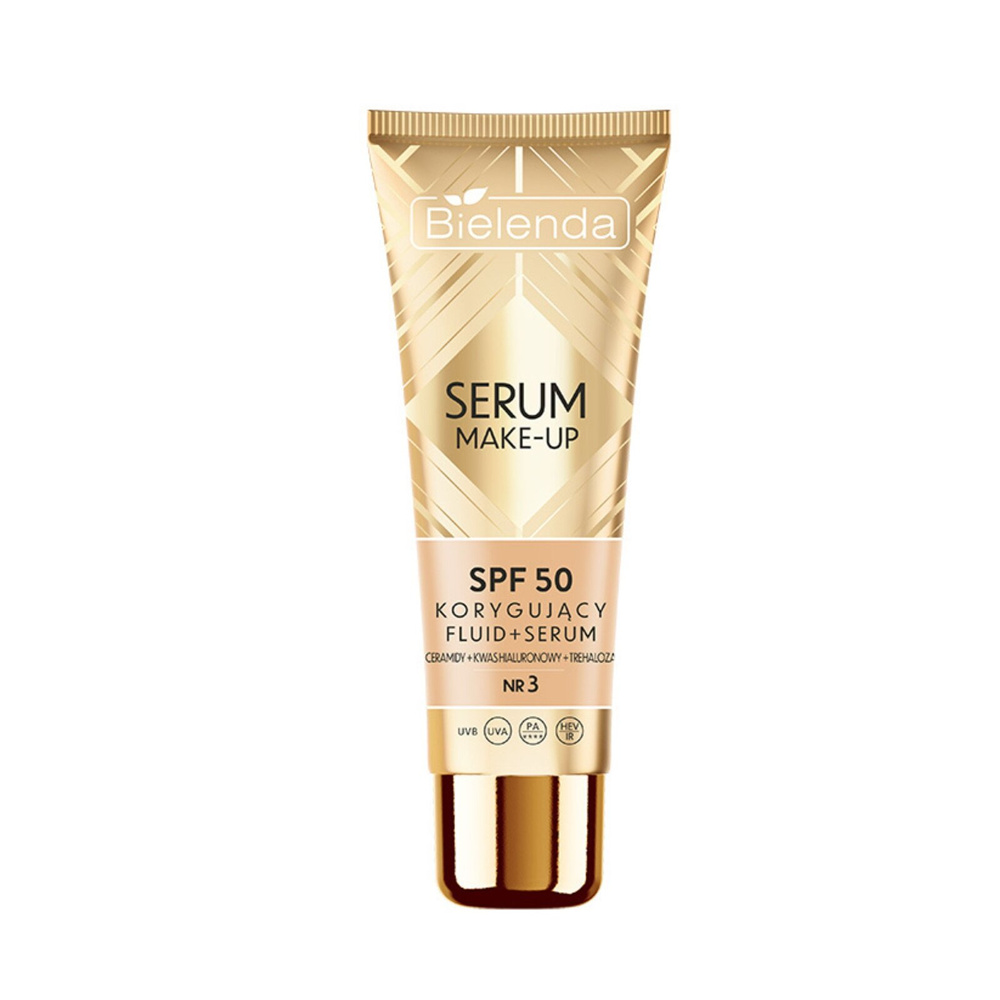 Bielenda Serum Make-Up Correcting Fluid and Serum SPF50 No. 3 Sunny Beige 30g