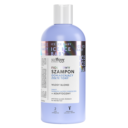 So!Flow Fioletowy Szampon Ochładzający Żółte Tony do Włosów Blond 300ml