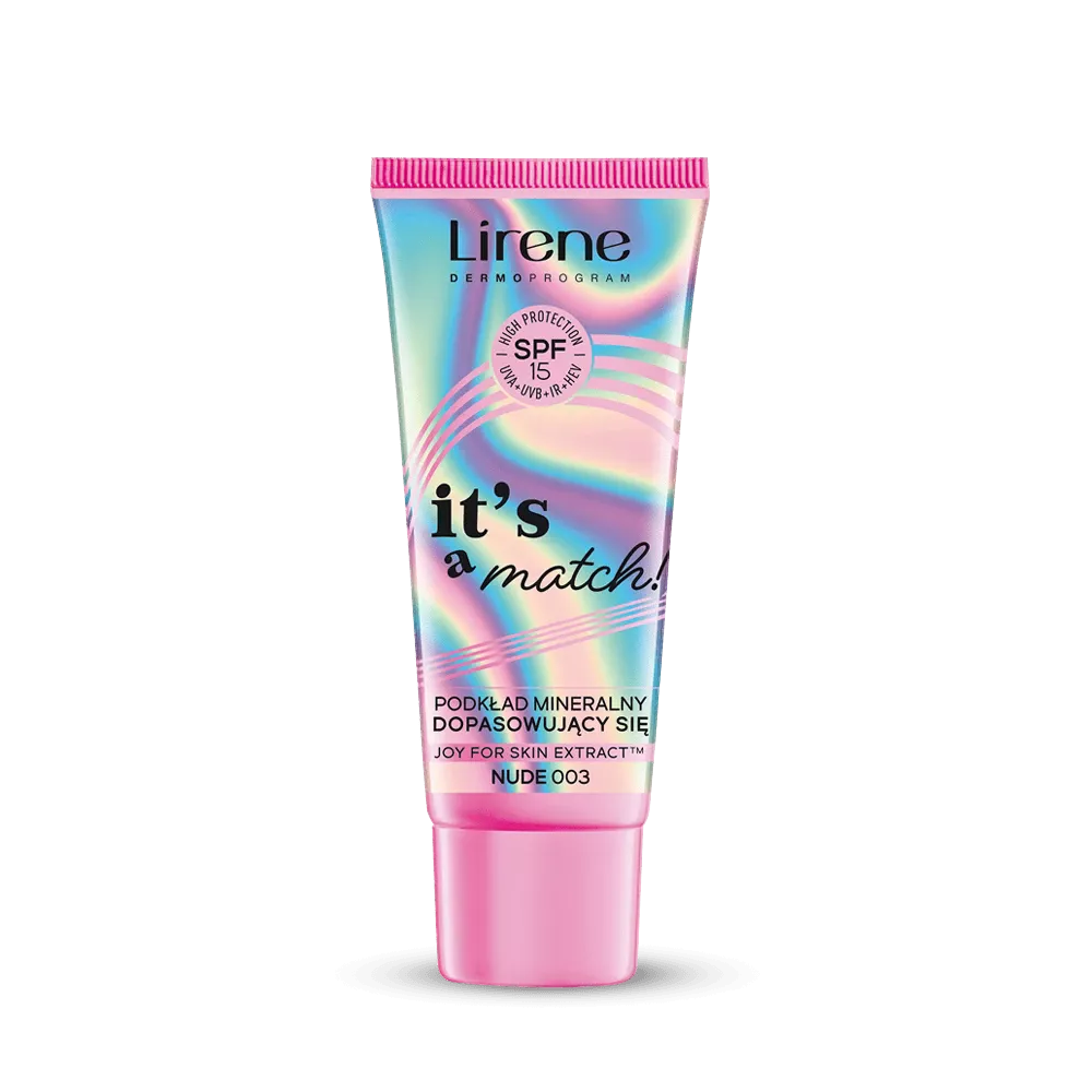 Lirene It's a Match! Mineralny Podkład Dopasowujący się SPF15 003 Nude 30ml