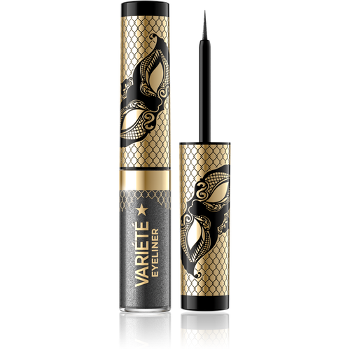 Eveline Variete Wodoodporny Kolorowy Eyeliner w Kałamarzu Nr. 04 Silver Dust 4ml