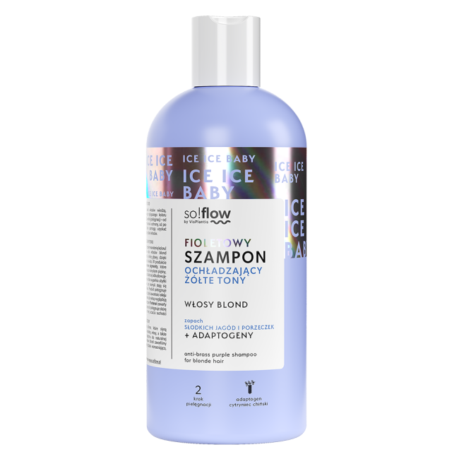So!Flow Fioletowy Szampon Ochładzający Żółte Tony do Włosów Blond 300ml