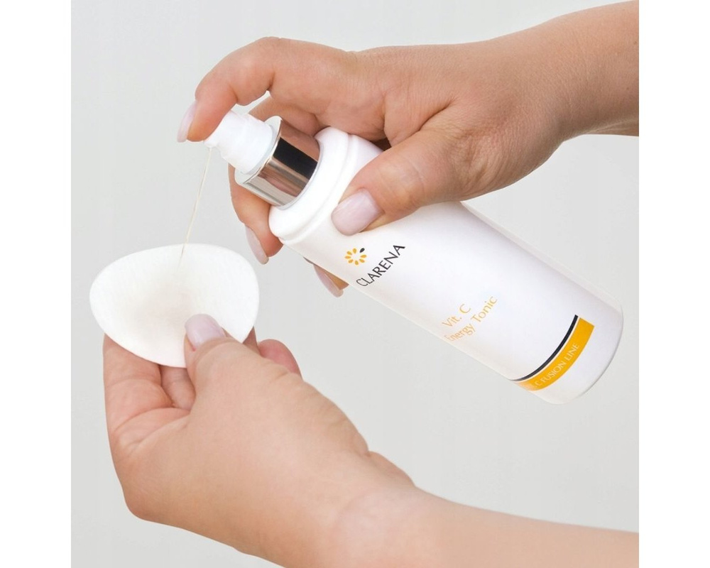 Clarena Vit C Fusion Line Brightening Tonic with Vitamin C for Gray Tired Skin 200ml
