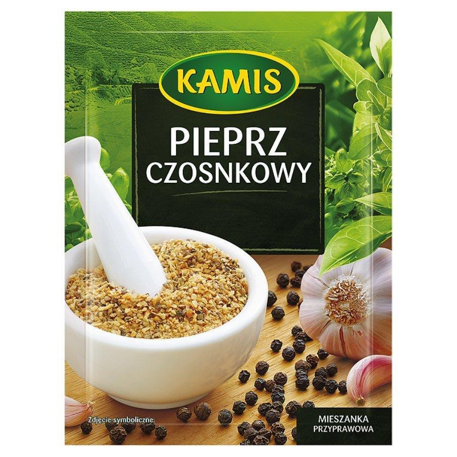 Kamis Garlic Pepper Spice Mix for Roasted Meat Stews and Soups 20g