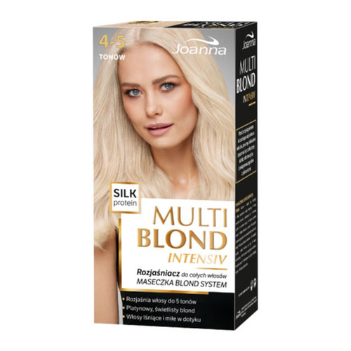 Joanna Multi Blond Intensywny Rozjaśniacz Włosów do 4-5 Tonów z Jedwabiem 70x25x10g