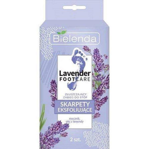 Bielenda Lavender Foot Care Softening and Exfoliating Socks for Feet 2 Pieces