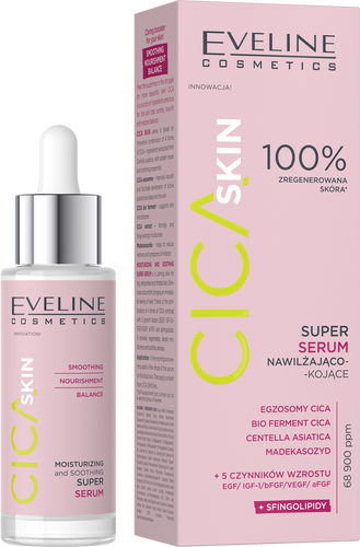 Eveline Cica Skin Super Serum Nawilżająco-Kojące 30ml
