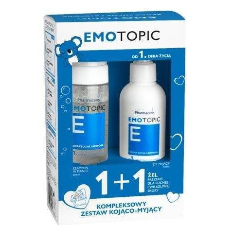 Pharmaceris Emotopic Moisturizing Foam Shampoo 200ml + Cleansing Gel 190ml